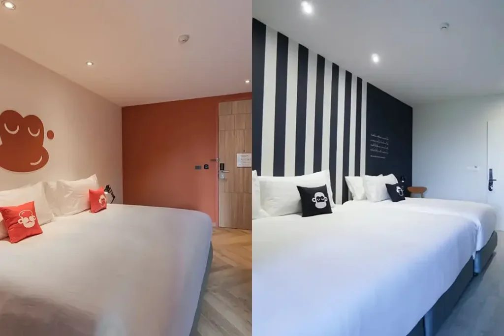 Blu Monkey hotel rooms in Bangsaen and Chanthaburi